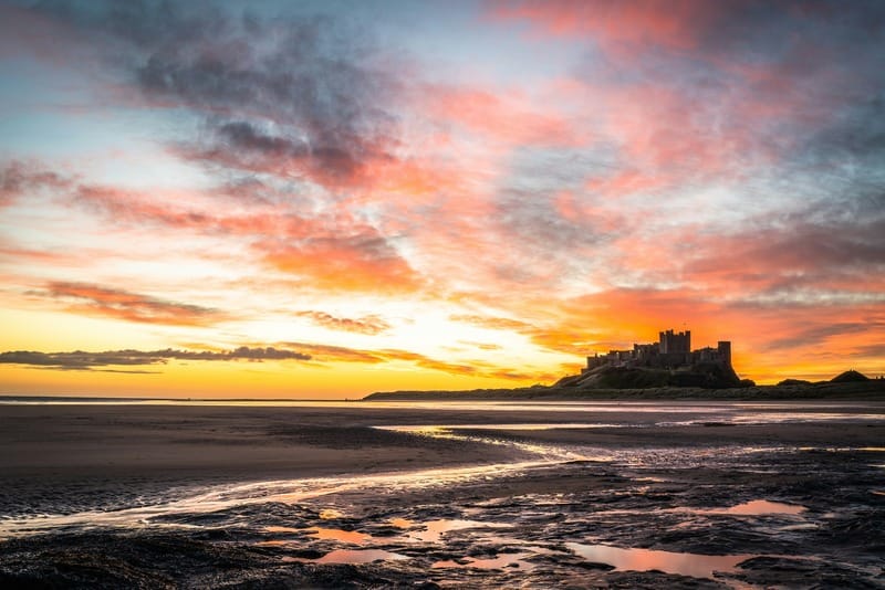 Bamburgh Beach Sunrise