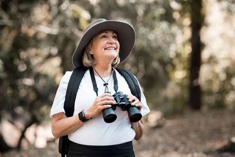 Woman Bird Watching