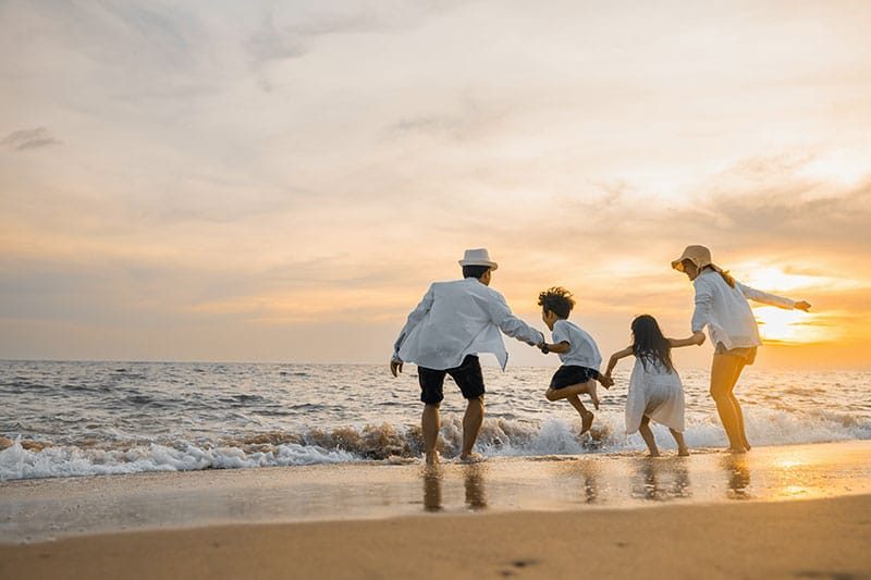 Family At The Beach